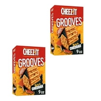 ( 2 Pack ) Cheez-It Grooves Crunchy Bold Cheddar Snack Crackers 9 Oz
