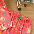 thumbnail image 4 of NIEWTR Toddler Girl Boy Christmas Pajamas Santa Claus Button 2 Piece Pajama Set Little Kids Christmas Pjs Nightgown Christmas (18-24 Months,Watermelon Red), 4 of 7
