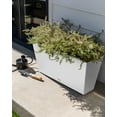 thumbnail image 6 of Veradek Pure Series Midori 39" Plastic Planter - White, 6 of 11