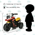 thumbnail image 3 of Costway 6V Ride-On Toy Motorcycle Trike 3-Wheel Electric Bicycle w/ Music&Horn, 3 of 9
