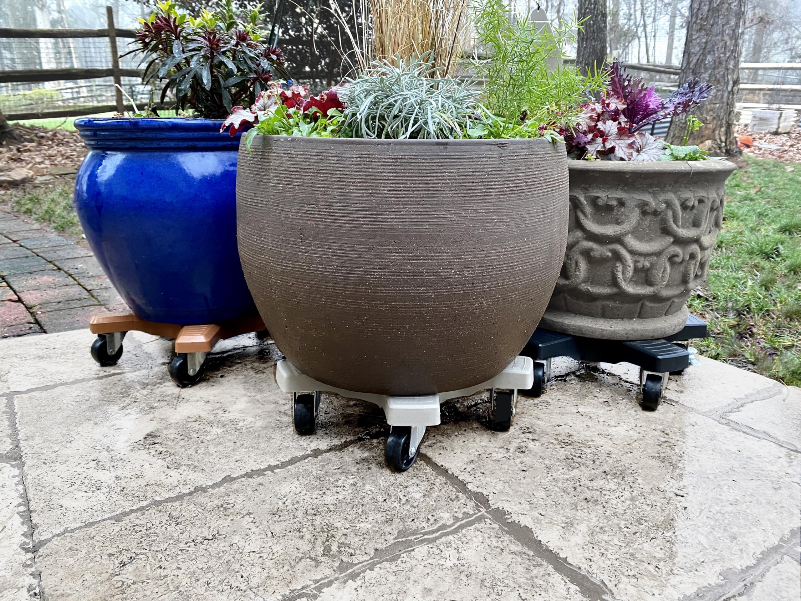Plant Stand 20430 Down Under Plant Caddie 20 in.-Terra Cotta