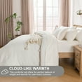 thumbnail image 3 of Davulos 7 Pieces Bed in a Bag Queen Comforter Set White, Soft Shabby Chic Bedding Set Geometric Boho Bohemian Bed Set with Comforter, Sheets, Pillowcases & Sham, 3 of 9