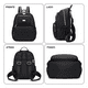 thumbnail image 3 of Mochila Bolso De Mujer Impermeable Negra, 3 of 5