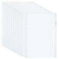 thumbnail image 1 of Unique Bargains A5 Binder Pocket, 12 Pack PVC Zipper 20 Holes Binder Pouch for 20-Ring Notebook Binder, Clear, 1 of 5