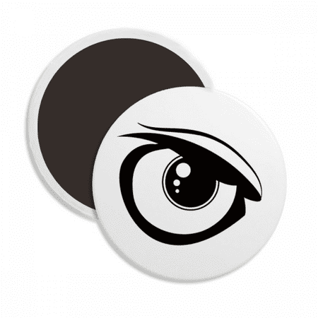 

Vector Eye Decoration Black Pattern Round Ceracs Fridge Magnet Keepsake Decoration