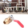 thumbnail image 3 of 5 Pcs Ball Valve G1/4 Double Male Thread Thickened Brass Valve Air Compressor Accessory, 3 of 8