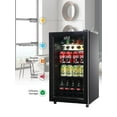 KRIB BLING Beverage Refrigerator and Cooler, 120 Can Mini Fridge with