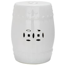 Safavieh Modern Ming Ceramic Garden Stool in White