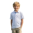 thumbnail image 3 of FYDUU Boys Polo Shirts Short Sleeve Active Casual Collared Tops Graphic Printed Classic Fit Golf Shirts Kids School Shirts Comfort Wear 5-6 Years, 3 of 5