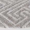 thumbnail image 3 of SAFAVIEH Tahoe Ainsley Geometric Shag Area Rug, Grey, 6'7" x 6'7" Round, 3 of 8