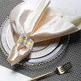 thumbnail image 3 of Set of 6 Elegant Metal Buckles Decorative Napkin Ring for Dining Table Parties, 3 of 5
