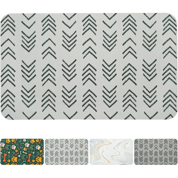 Dog Food Mats for Floors Waterproof, Dog Cat Water Bowl Mats Pet Feeding Absorbent Mat Dog Cat Pet Placemats for Food and Water 17 * 30 inch