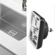thumbnail image 3 of Stainless Steel Square Sink Strainer Plug Kitchen Sink Drain Mesh Stopper Basket Strainer Waste, 3 of 5