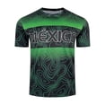 thumbnail image 4 of Zimjoy 2026 Mexico Soccer Jersey for Men Women Unisex Crew Neck Short Sleeve Aztec Calendar Graphic Short Sleeve Fan Shirt for Game Day Travel Streetwear and Casual Wear Green 4XL, 4 of 9