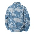 thumbnail image 6 of Havenx Camo Corduroy Jacket for Men Long Sleeve Button Down Shirt Jacket with Pockets Lapel Collar Camouflage Print Coats Casual Western Loose Fit Fall Winter Clothes,Blue M, 6 of 6