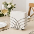 thumbnail image 4 of Servilletero LEVIMETREE de acero inoxidable plateado para mesa, 4 of 9