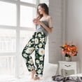 thumbnail image 5 of Salouo White Daisies and Bee Print Women's Pajama Pants Casual Loose Sweatpants PJs Flowy Pants Drawstring Palazzo for Women Wide Leg Pants Lounge Pajama -XX-Large, 5 of 8