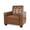 Cognac, variant on Noble House Cossitt Fabric Tufted Pushback Recliner, Gray and Dark Brown