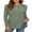 Green, variant on JuneFish Women's Long Sleeve Tunic Tops Casual Tshirts Loose Crewneck Buttons Side Pullover Sweaters Fall Comfy Split