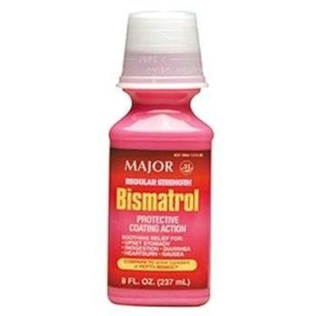 083MJRX MAJOR BISMATROL LIQUID BISMUTH SUBSALICYLATE-262 MG/15 ML Pink 236 ML UPC 309041313095 (PACK of 2)