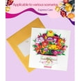 thumbnail image 7 of Pop Up Card, 3D Flower Bouquet Greeting Cards for Women with Note Card and Envelope for All Occasion, Mother's Day, Anniversary, Birthday, Thank You, Teacher Appreciation Card, 7 of 7