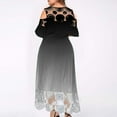 thumbnail image 4 of ibuvkizy Women Plus Size Dress,Womens Fashion Summer Dress,Plus Size Women Sexy Ruffle Strapless Splicing Lace Splicing Short Sleeve Dresses,Maxi Dress,Sun Dresses,Maxi Dresses for Women, 4 of 7