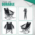 Deluxe XL Folding Lawn Chair With Pocket, Heavy Duty Outdoor / Picnic