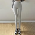 thumbnail image 4 of High Waisted Yoga Pants Women Fleece Sherpa Lined Straight Leg Leggings Winter Thermal Thick Yoga Pants with Pockets, 4 of 9