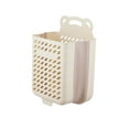 thumbnail image 2 of Hauiodp Plastic Hanging Laundry Baskets, Portable Wall-Mounted Dirty Clothes Hamper, Durable Folding Laundry Hamper Waterproof Dirty Clothes Organizer for Room Storage & Organizing, 2 of 8