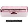 thumbnail image 5 of It's Academic Metallic Pencil Case Box, Hard , Stylish Quilted-Pattern Lid, Rose Gold, 5 of 5