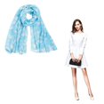 thumbnail image 3 of vlrwzc Fashion Dragonfly Printed Scarf Long Lightweight Beach Wraps Shawl Soft Scarves for Women(Cyan), 3 of 3