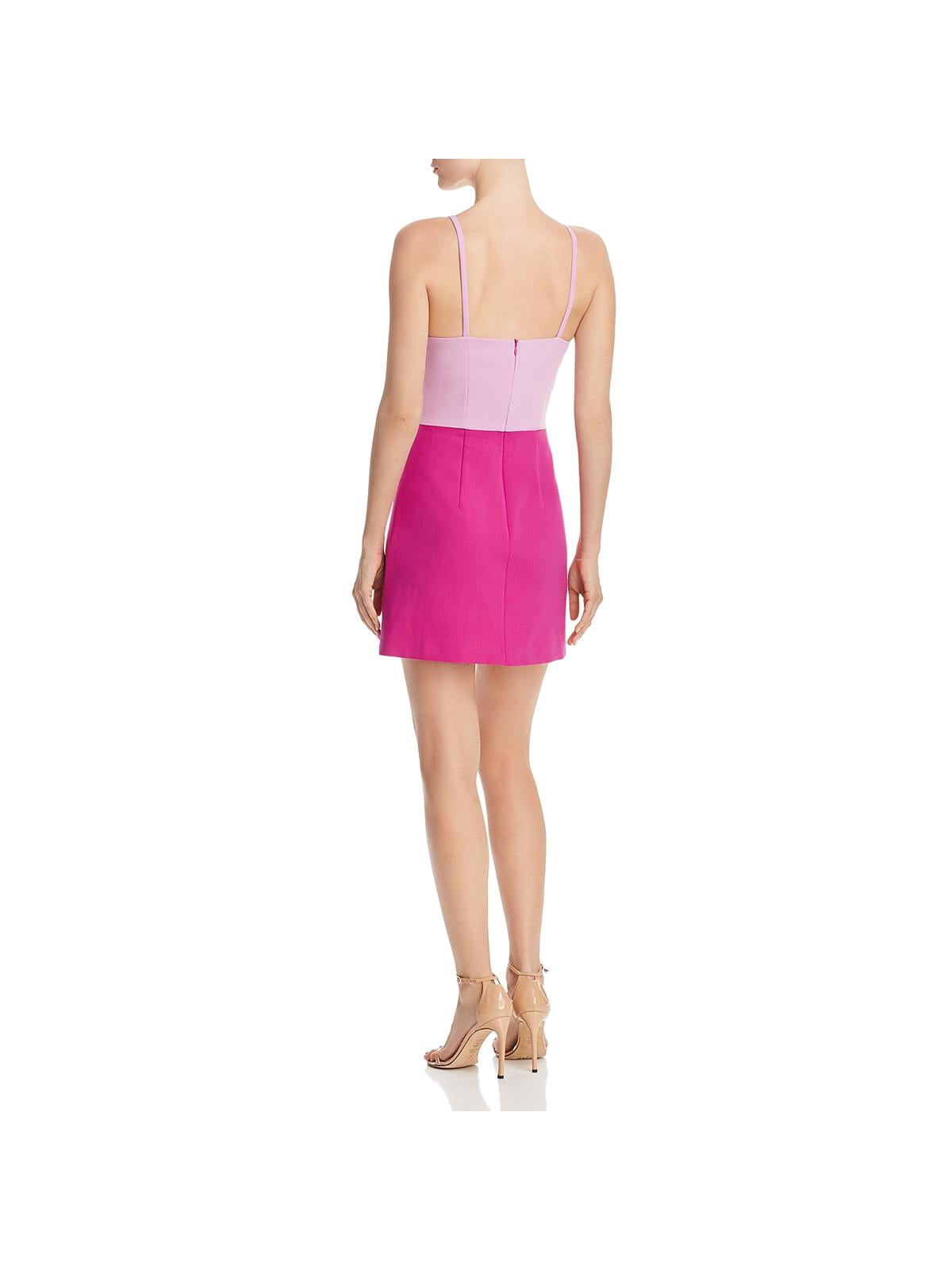 french connection whisper colorblock dress