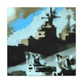 thumbnail image 1 of The Battleship Battle - Canvas, 1 of 10