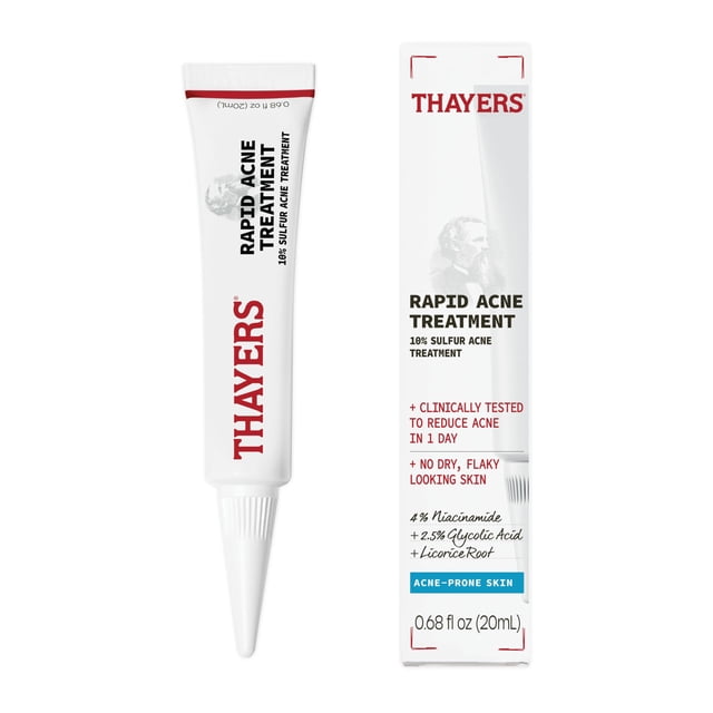 Tratamiento para el acné Thayers Rapid con 10% de azufre y niacinamida, 20 ml