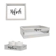 thumbnail image 2 of All The Rages Hg3100-gIN Elegant Designs Decorative Wood Bathroom Set Small - Inspirational - 3 Piece, 2 of 2