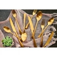 thumbnail image 4 of Hampton Forge Skandia Mirabella Satin Flatware Set, 20 Piece, Gold, 4 of 5