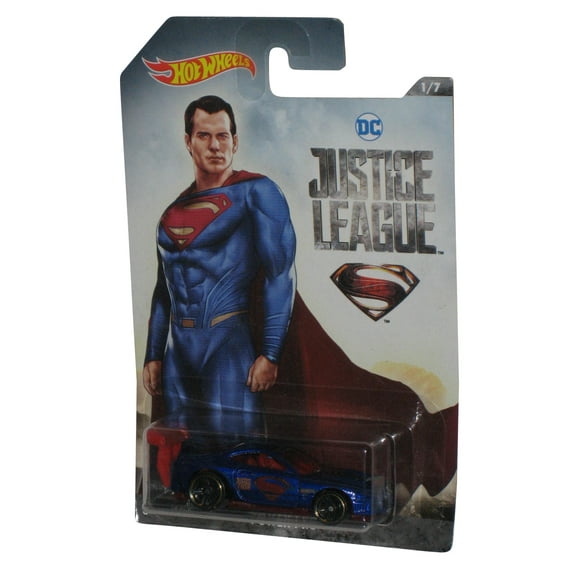 DC Justice League Superman Hot Wheels (2017) Power Pro Toy Car 1/7