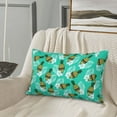 thumbnail image 5 of Bedroom Outdoor Decorations Rectangle Two Sides Printed Sunglass Skull Pineapple Palm Leaf Teal Sofa Throw Pillow Case Cushion Cove, 5 of 6