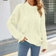 thumbnail image 1 of Puntoco Suéter Mujer Moda Retro Cómodo Suéter con Giros De Masa Suéter Suelto De Cuello Medio Alto para Mujer Top Liquidación De Navidad Puntoco Puntoco-1293, 1 of 7