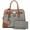 B-Pewter, variant on Dasein Women Handbags Top Handle Satchel Purse Shoulder Bag Briefcase Hobo Bag Set 2Pcs