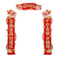 thumbnail image 4 of Chinese Lunar New Year Couplets Blessing Words Wall Sticker Dragon Image Hanging, 4 of 8