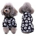 thumbnail image 4 of Pet Halloween Cosplay Costume For Small And Medium Dogs  Terrible Skeleton 4 Legged Jumpsuit S, 4 of 9