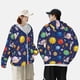 thumbnail image 4 of Balery Space Planet Sudadera ligera de manga larga con capucha y protección solar UPF 50+ para hombre y mujer, ideal para pesca y running-Large, 4 of 6