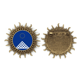 thumbnail image 1 of Casa de arquitectura pirámide de vidrio Pin de gancho de metal vintage con forma de sol Unbranded  M, 1 of 3