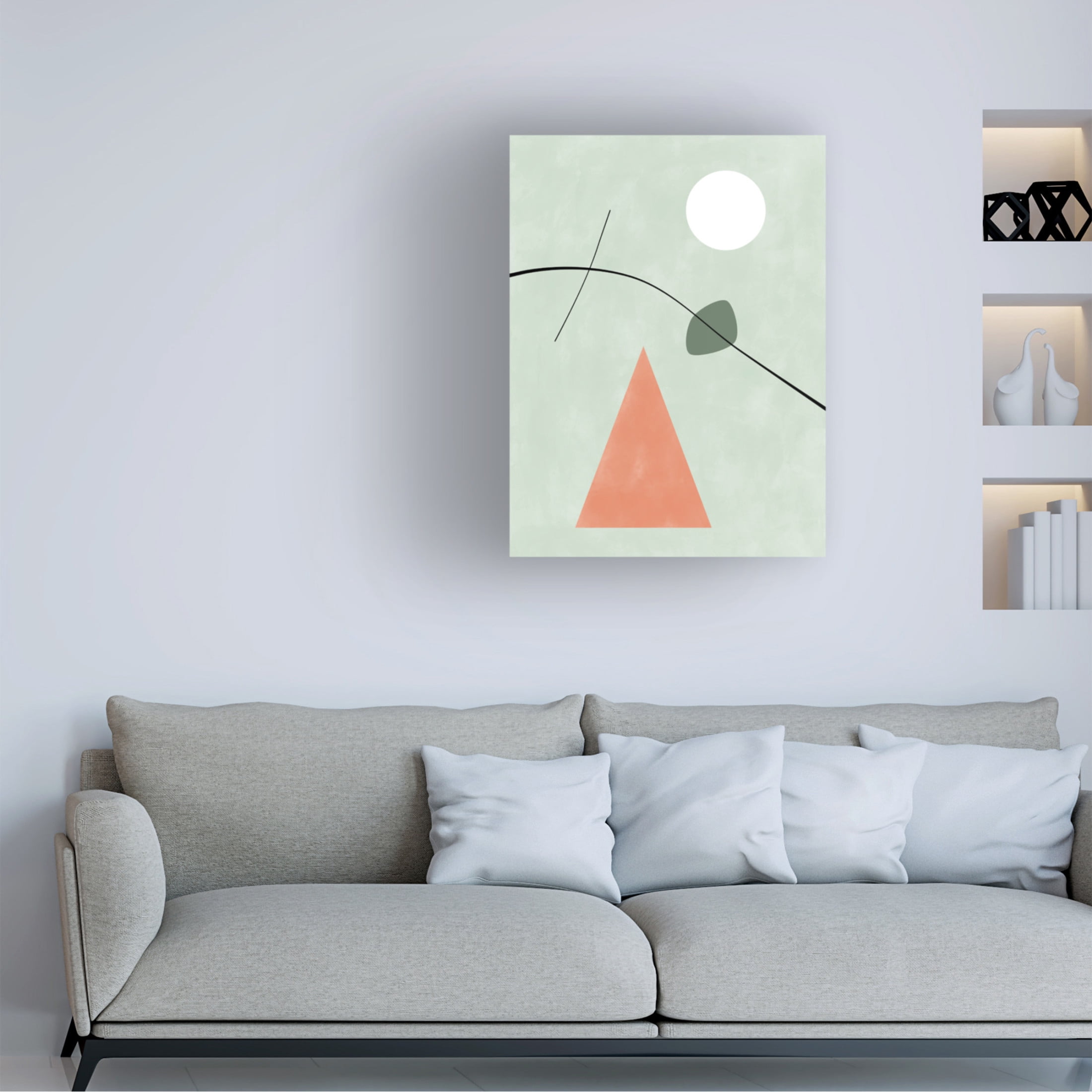 Trademark Fine Art Elena Ristova Pinkgreen24 Canvas Wall Art