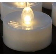Set of 2 White Moroccan Style Lanterns with 2 White Led Tea Lights with Timer