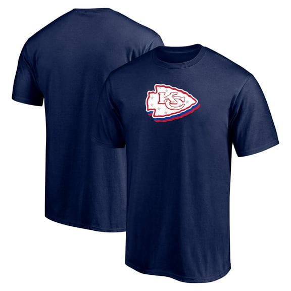 Men's  Navy Kansas City Chiefs Red White and Team T-Shirt
