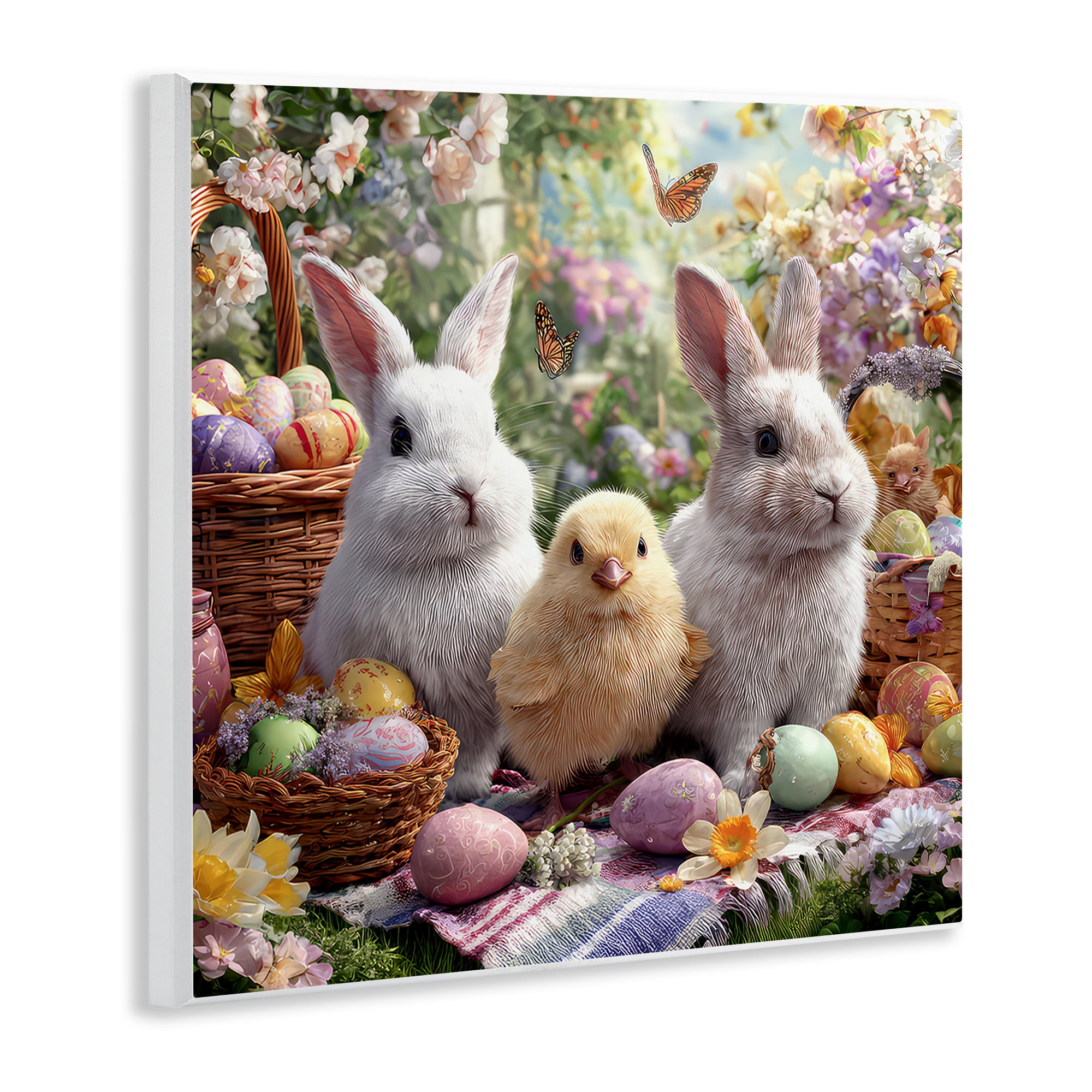 Stupell Industries Easter Animals & Eggs Wall Plaque Art, design by The Wands Want
