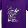 thumbnail image 4 of Inktastic Minnesota State Word Salad Youth T-Shirt, 4 of 5