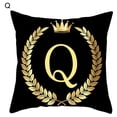 thumbnail image 2 of Deyuer Pillow Cases Decorative Skin-friendly Washable Black Gold Throw Pillow Cover for Home, 2 of 8